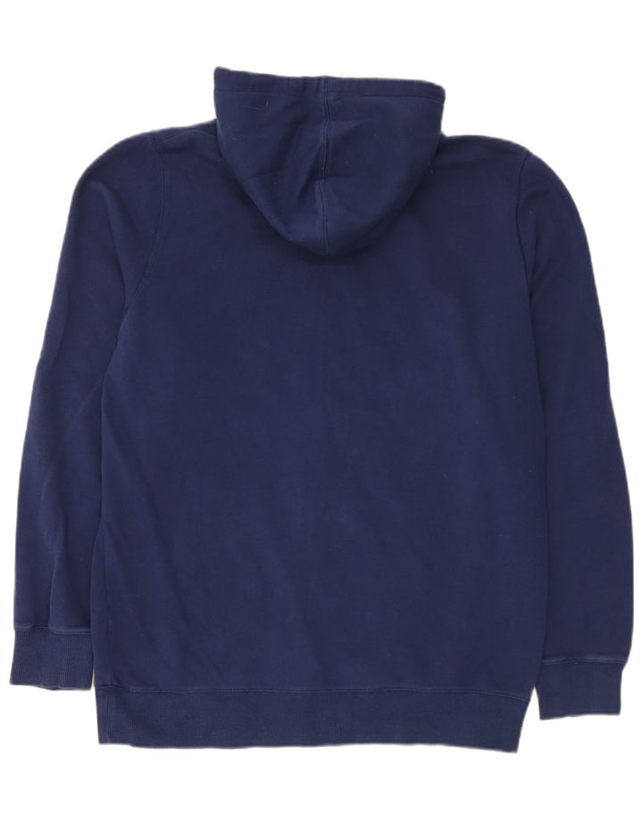 Under Armour Sudadera con capucha y cremallera para hombre, talla grande, algodón azul