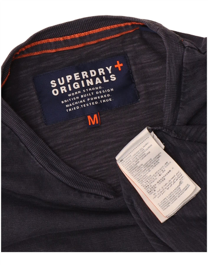 Camiseta Superdry Hombre Top Medium Azul Marino Algodón