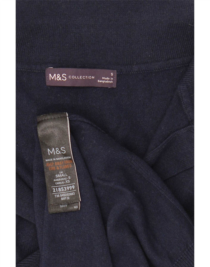 Marks & Spencer Camiseta sin mangas para mujer UK 10 Small Azul marino Poliéster