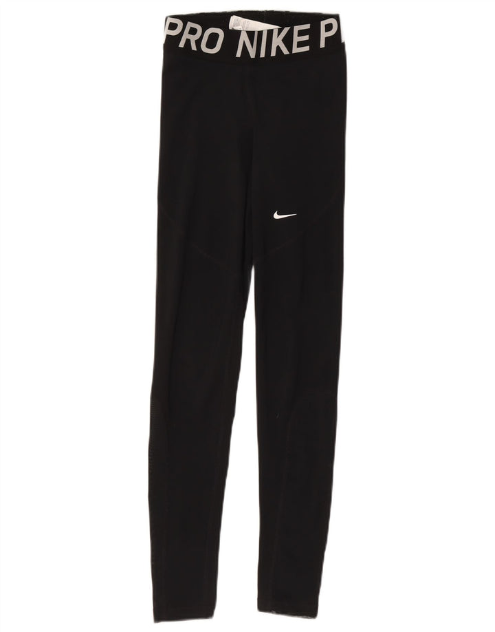 Nike Leggings Dri Fit Graphic para mujer UK 4 XS Poliéster negro