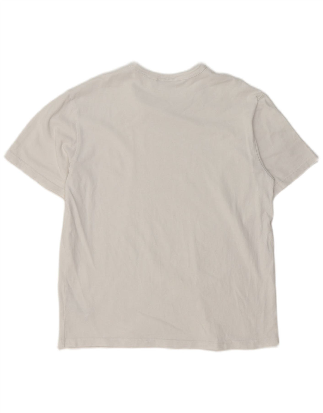 ZARA Hombre Camiseta Top Mediano Algodón Blanco