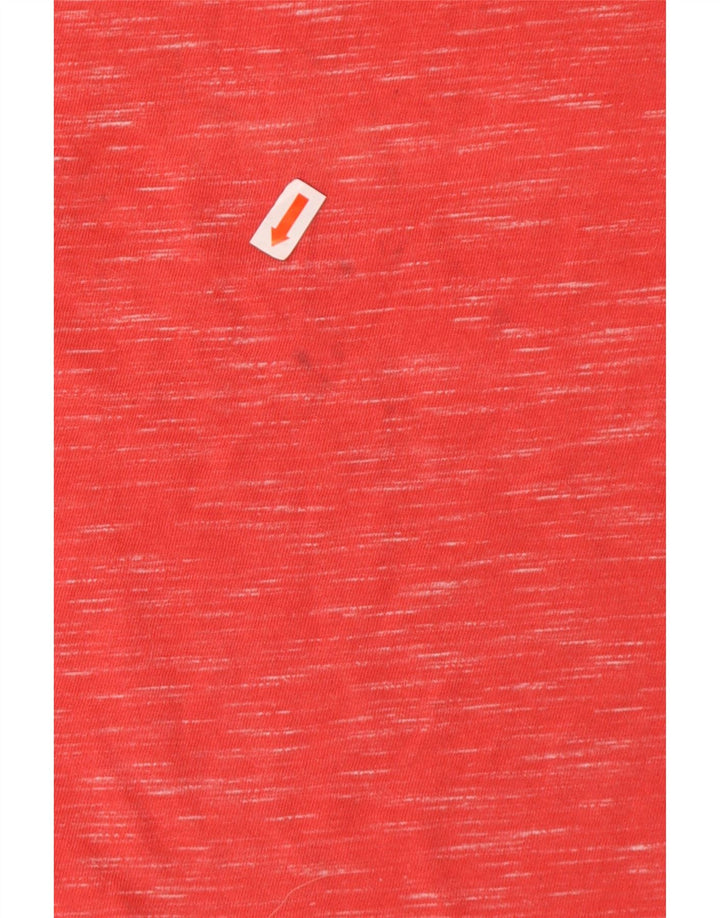 SUPERDRY Hombre Camiseta sin mangas de algodón moteado rojo medio