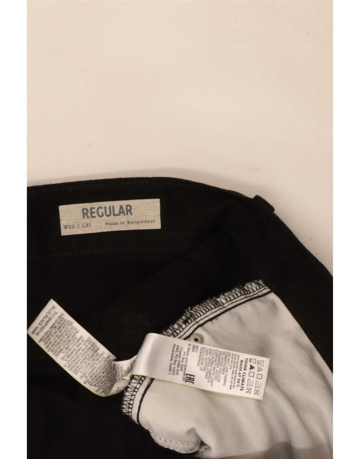 Marks & Spencer Vaqueros rectos de corte regular para hombre W32 L31 Algodón negro