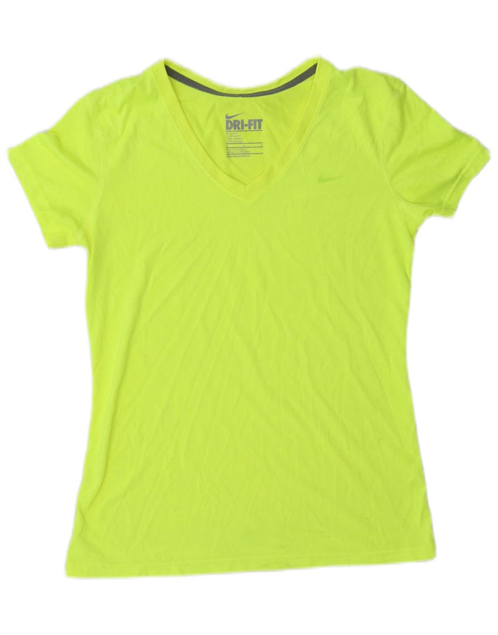 Nike Camiseta Dri Fit Regular para Mujer UK 40 Verde Medio