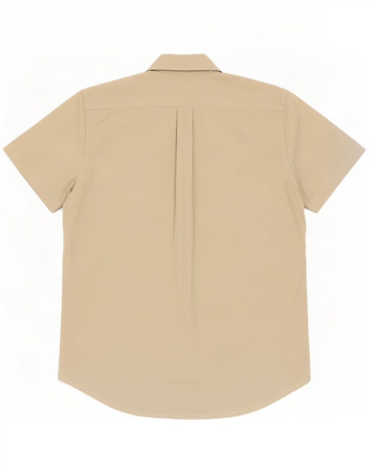 Camisa Cassuci Hombre Manga Corta Beige Medio