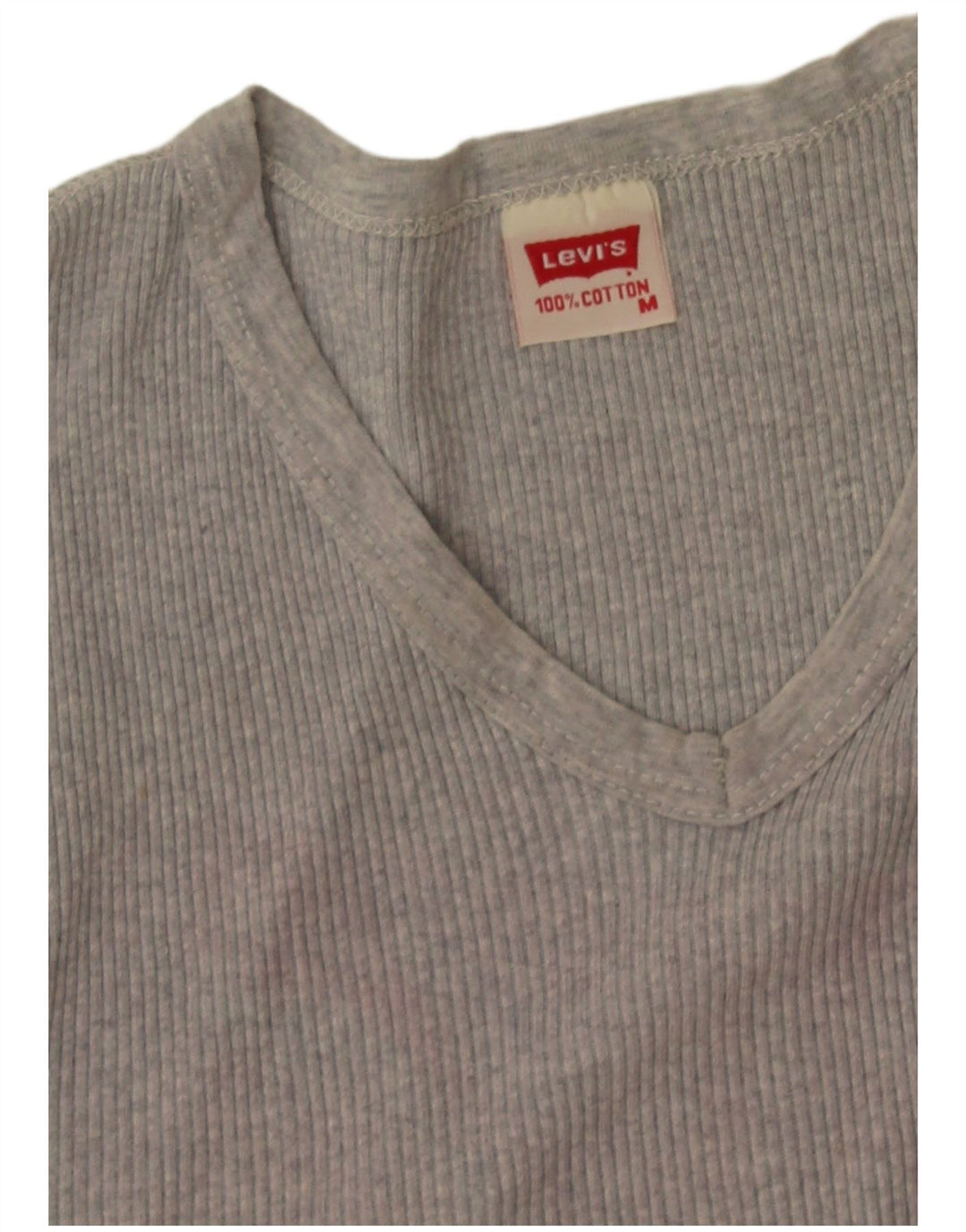 Levi's Camiseta para mujer Top UK 12 Algodón gris medio