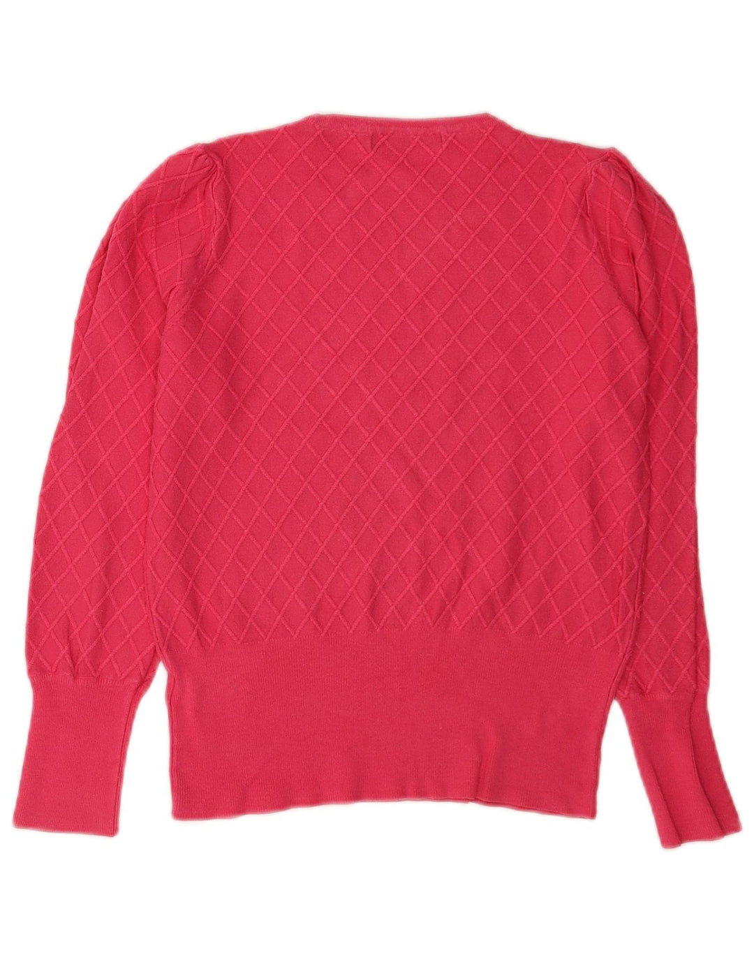 Marks & Spencer Suéter tipo jersey con cuello redondo y ajuste regular para mujer UK 8 Small Rojo