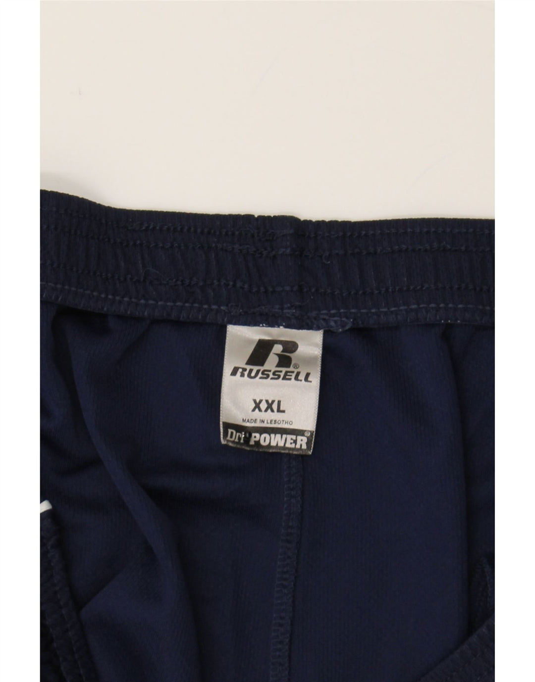 RUSSELL ATHLETIC Mens Sport Shorts 2XL Navy Blue Polyester Vintage Russell Athletic and Second-Hand Russell Athletic from Messina Hembry 