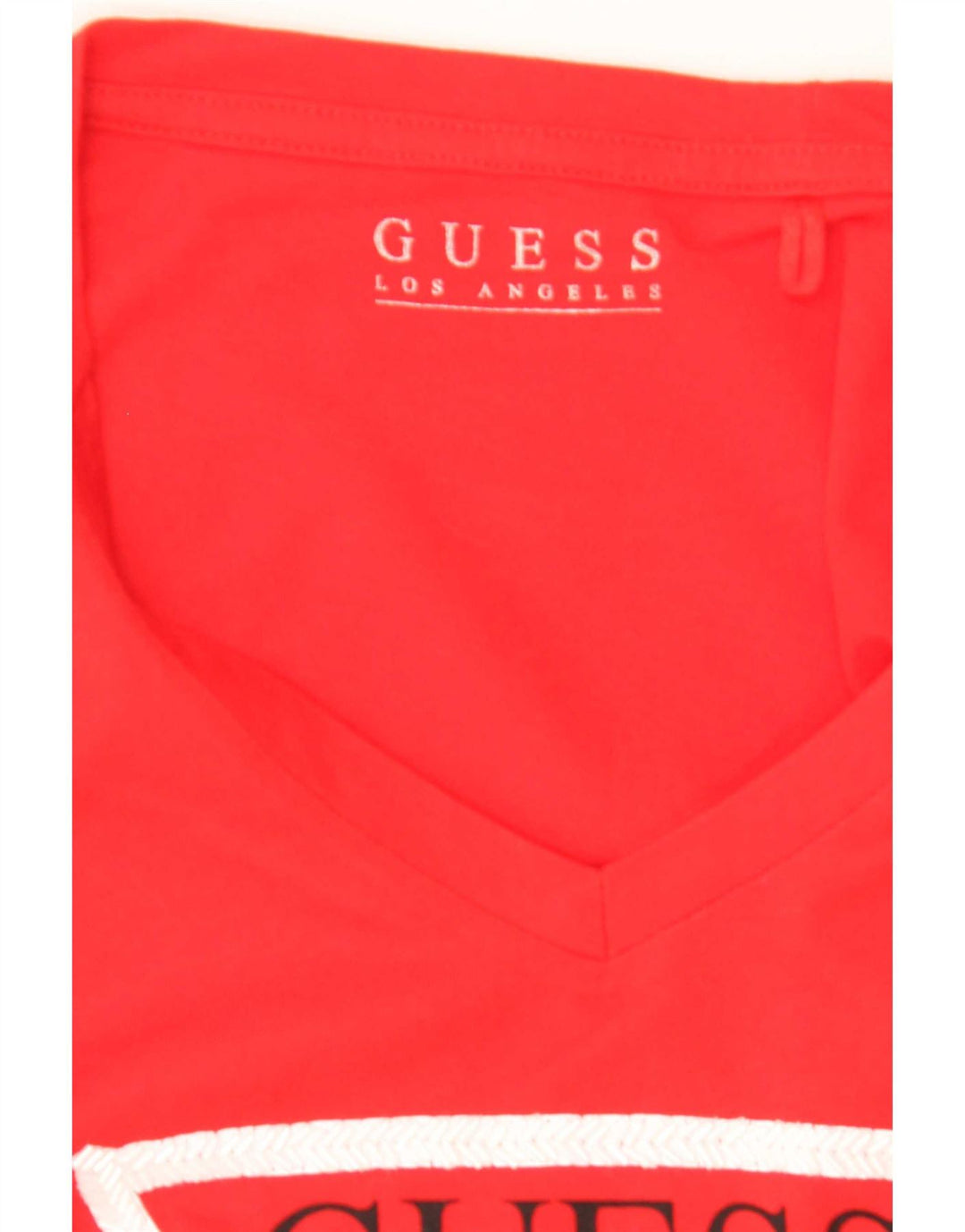 Guess Camiseta gráfica para mujer Top UK 12 Medium Red