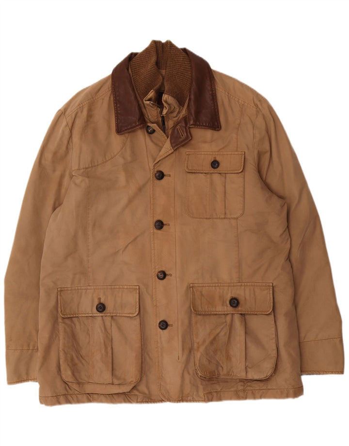 Marlboro Classics Chaqueta utilitaria para hombre EU 54 2XL Algodón marrón