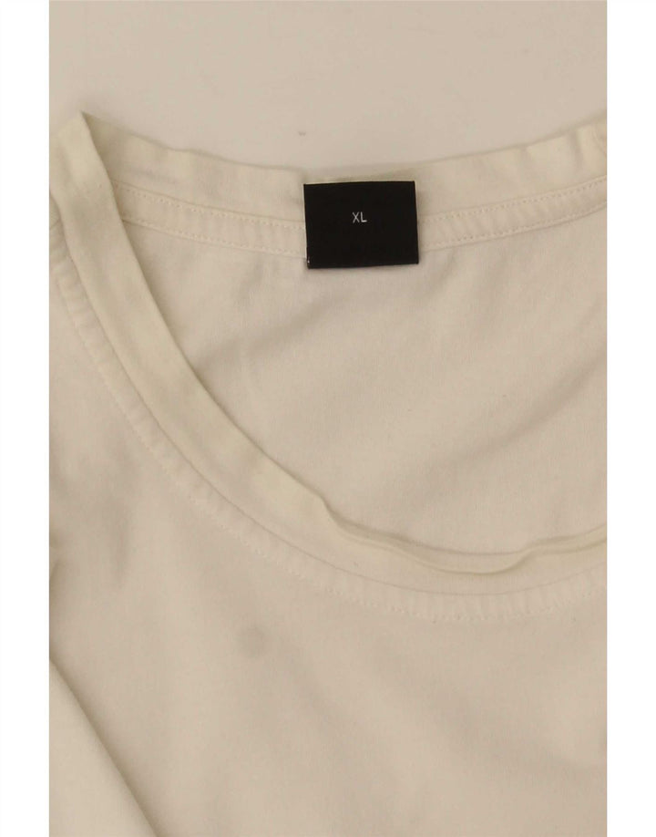 Hugo Boss Hombre Camiseta Top XL Blanco