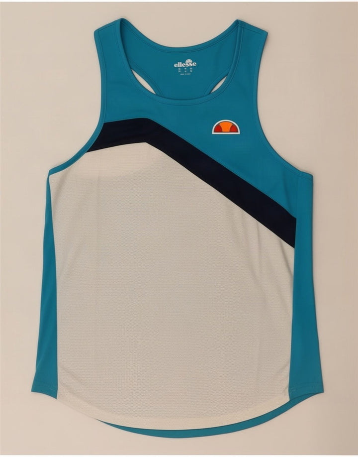 Ellesse Hombre Graphic Vest Top Poliéster Color Block Azul Medio