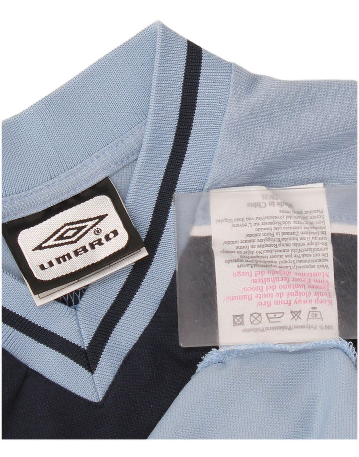 Camiseta Umbro Hombre Top Medium Azul Marino Colorblock Poliéster
