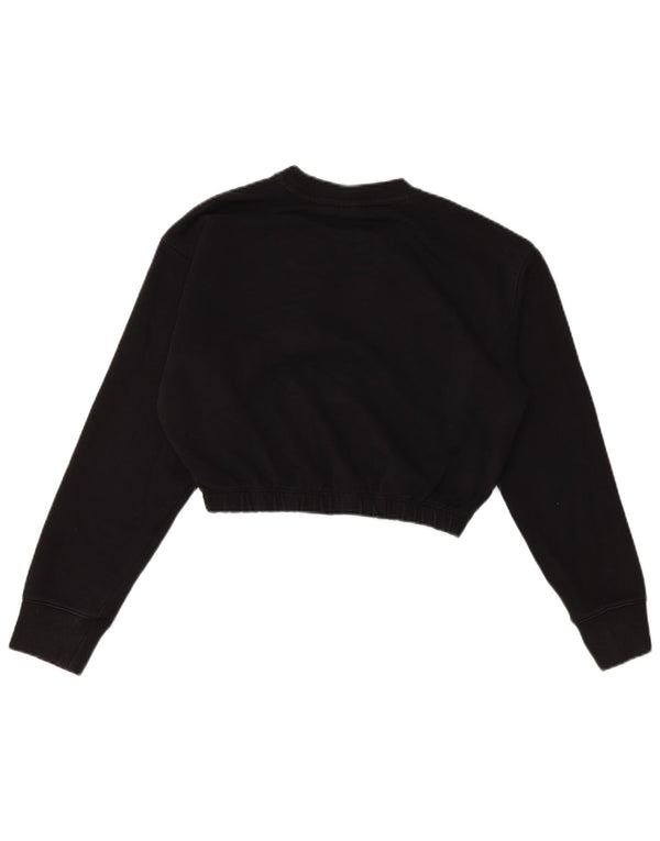 Champion Sudadera Corta Gráfica para Mujer Jersey UK 46 Grande Negro