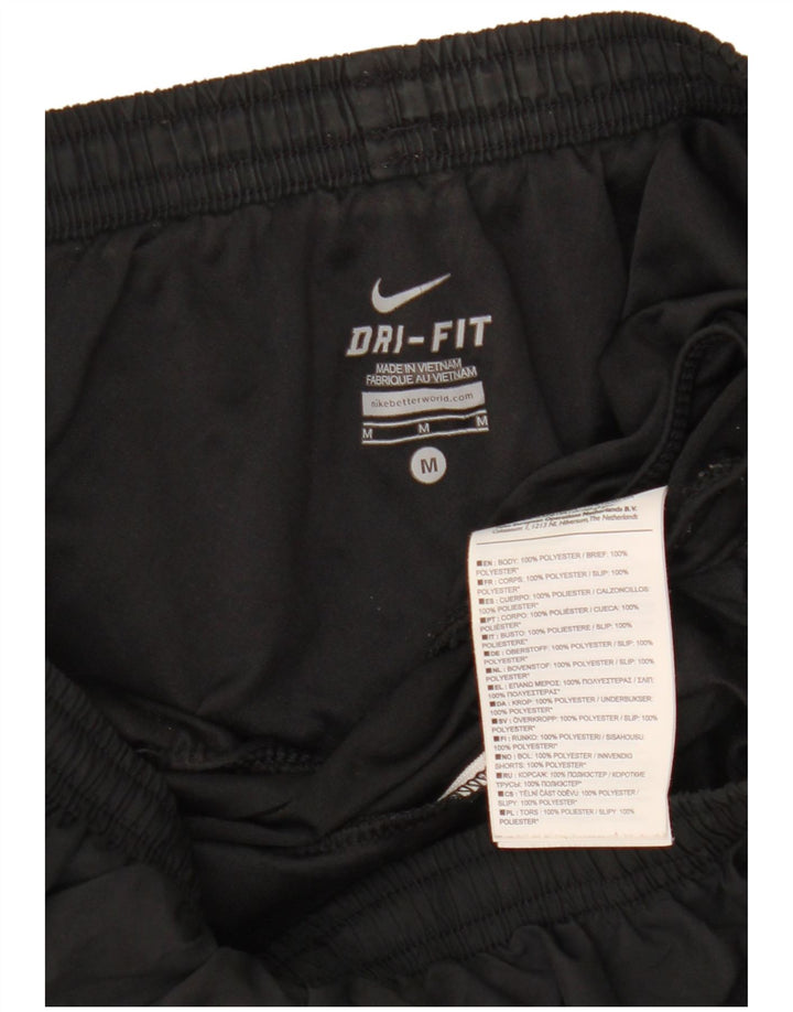 Nike - Pantalones cortos deportivos Dri Fit para mujer, talla M, poliéster negro