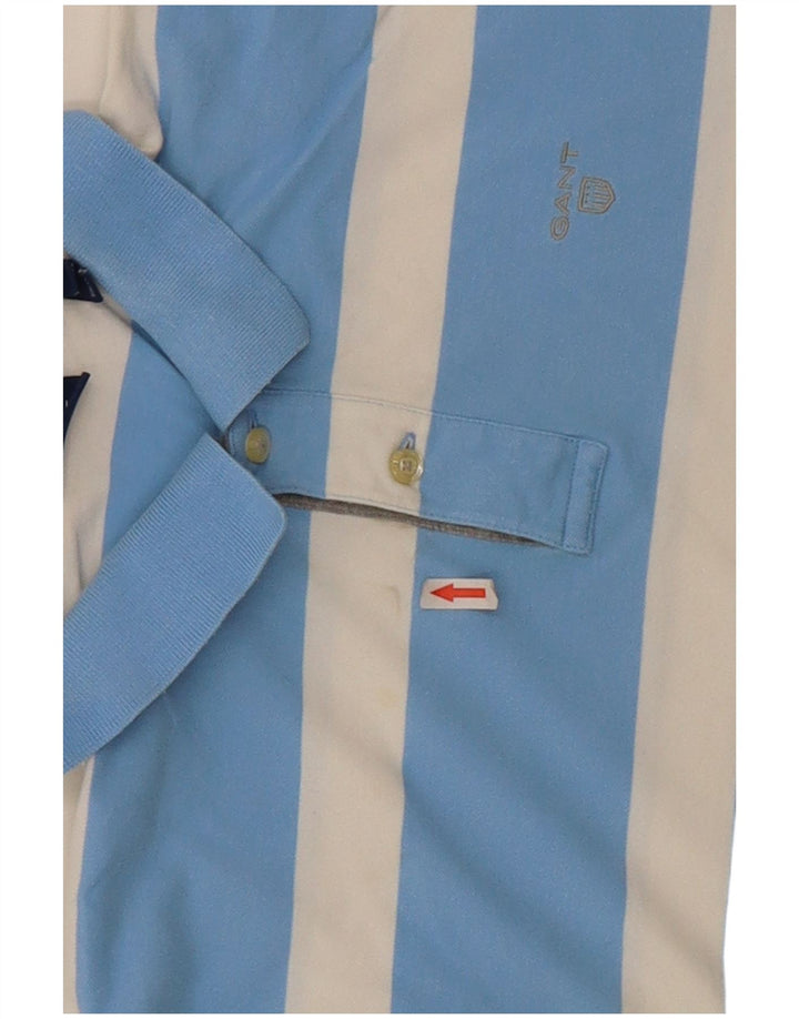 Gant Polo De Algodón A Rayas Azul Grande Hombre