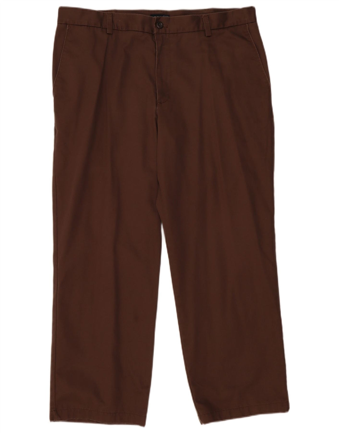 IZOD Pantalón chino recto para hombre W38 L29 Algodón marrón