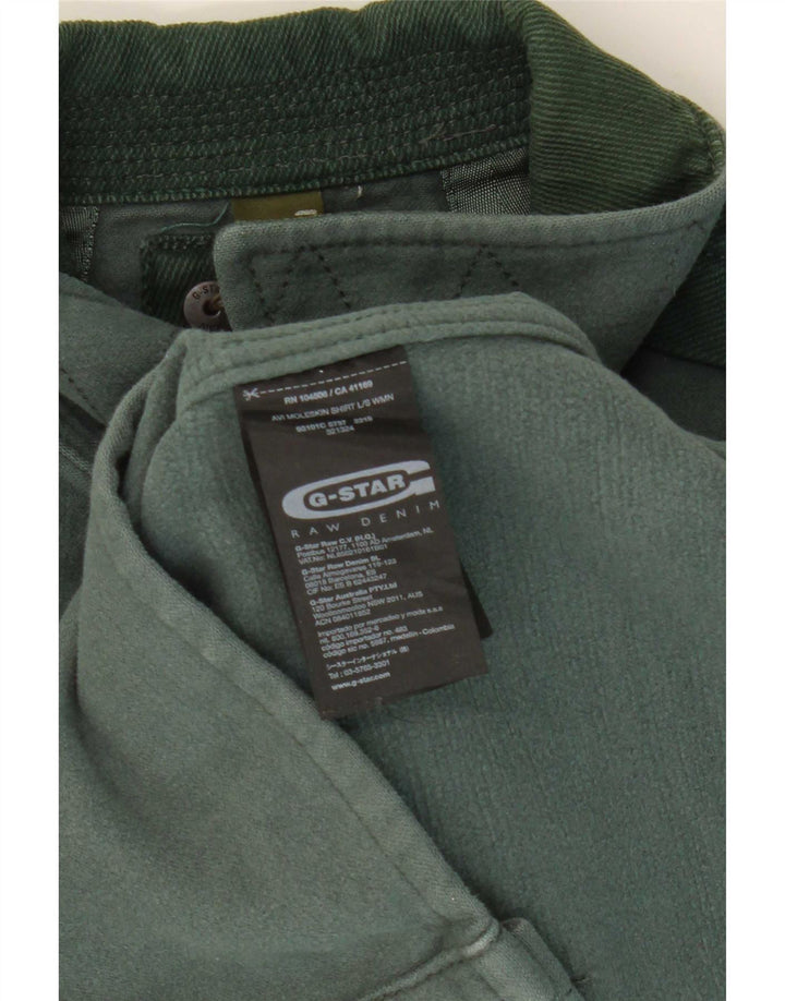 G-Star Hombre Camisa Vaquera Pequeña Algodón Verde