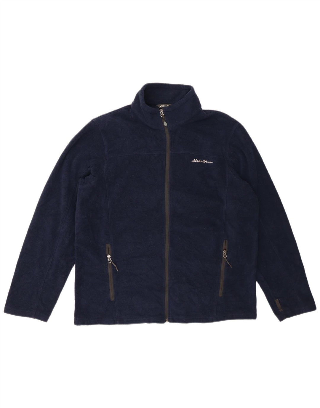 Eddie Bauer Chaqueta polar para hombre UK 40 Grande Poliéster azul marino