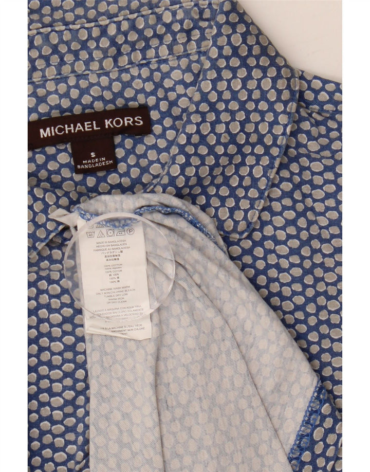 Michael Kors Camisa tipo jersey de manga corta para hombre Algodón con manchas azules pequeñas