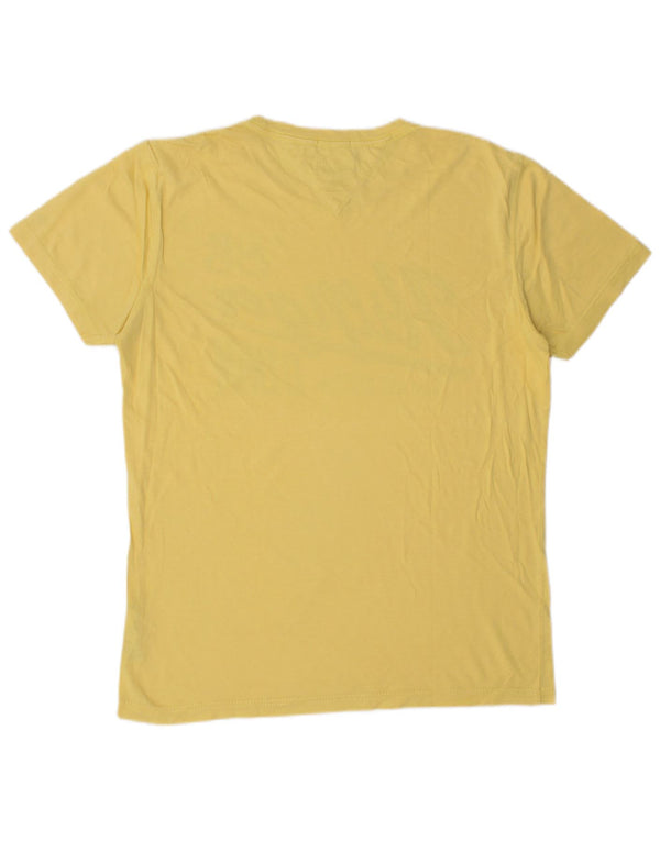 Tommy Hilfiger Camiseta gráfica para hombre Top Algodón amarillo medio