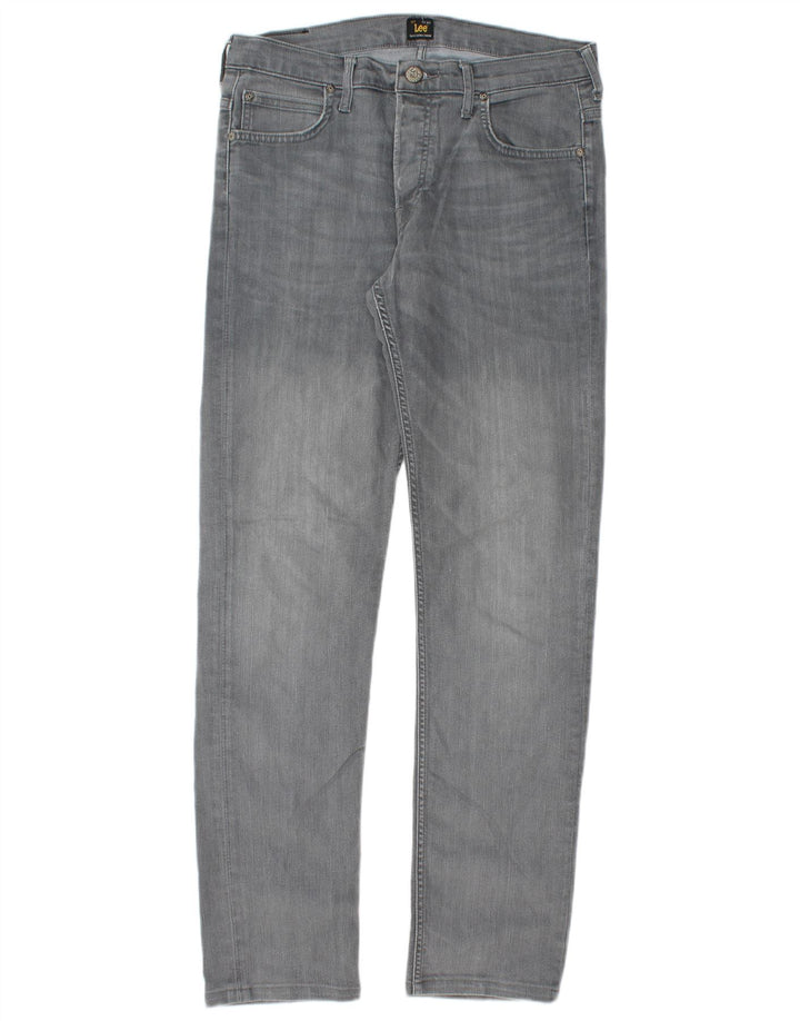 LEE Vaqueros Powell Slim para Hombre W33 L32 Algodón Gris