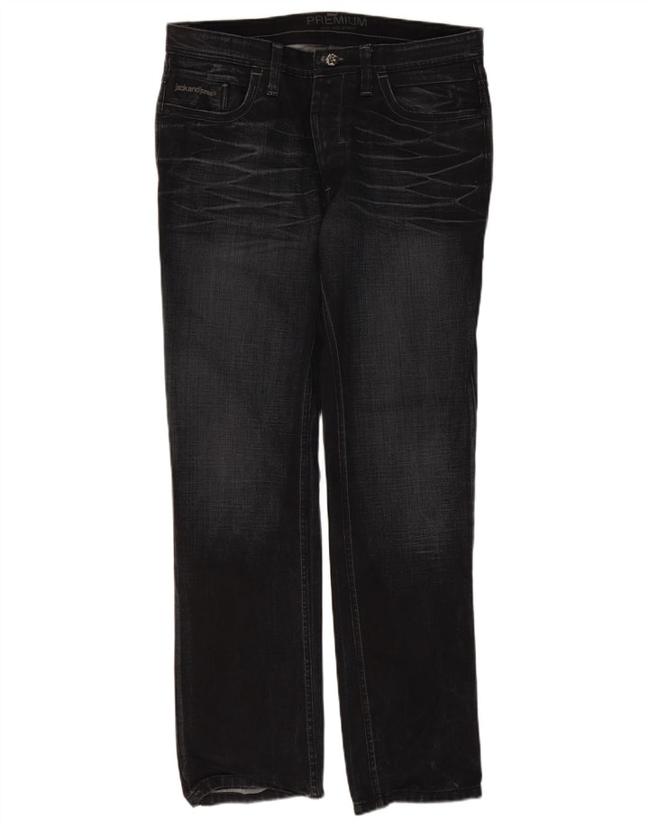 Jack & Jones Vaqueros rectos para hombre W36 L34 Negro