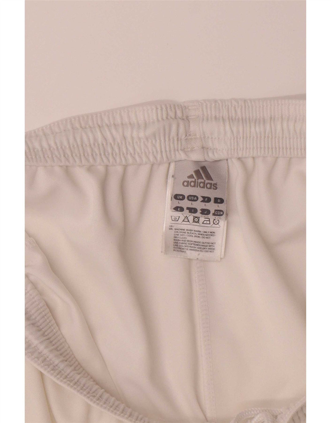 Adidas Mens Climalite Graphic Sport Shorts Grande Poliéster Blanco