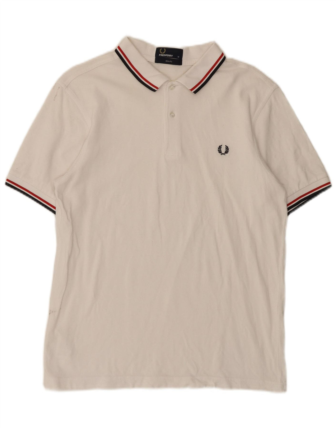 Fred Perry Polo Slim Fit De Algodón Blanco Medio Para Hombre