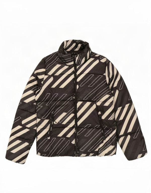 Superdry Chaqueta Acolchada Con Gráfico Para Hombre UK 40 Large Poliéster Negro