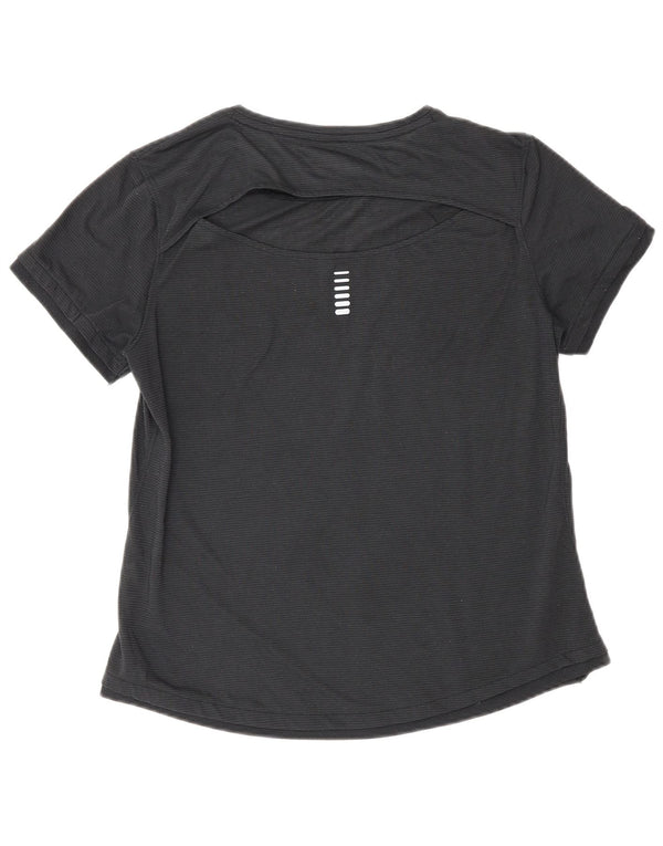 Under Armour Camiseta Heat Gear para mujer Top UK 12 Medium Black Pinstripe