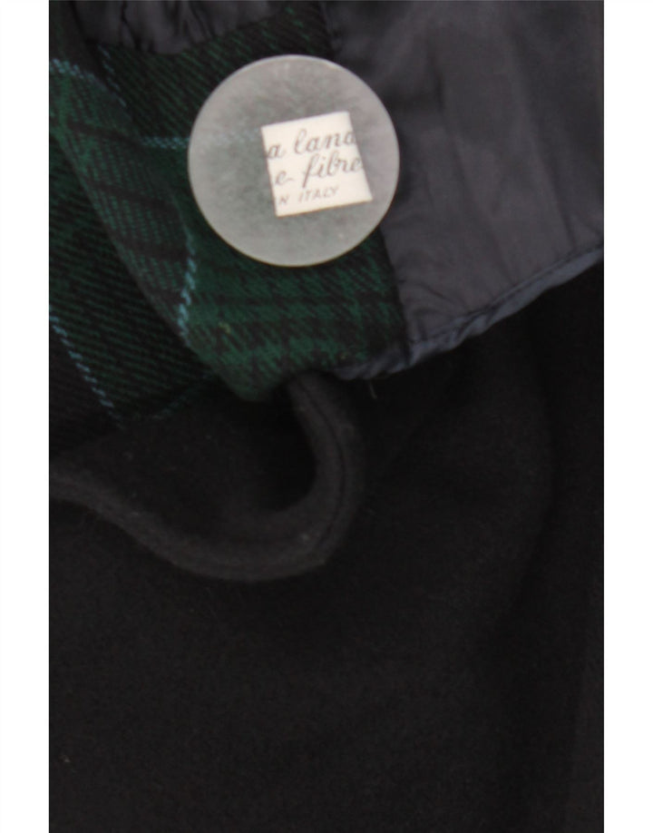 Abrigo vintage para hombre EU 48 lana azul marino medio