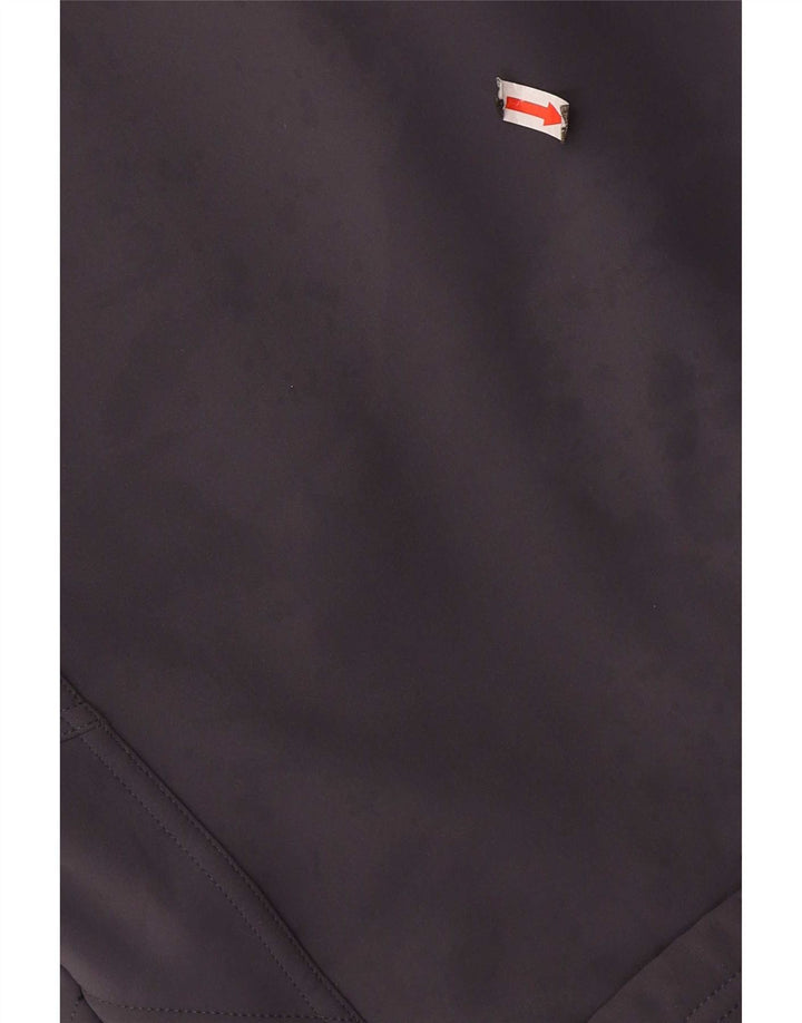 Asics Hombre Graphic Chándal Top Chaqueta Pequeña Gris Colorblock Poliéster