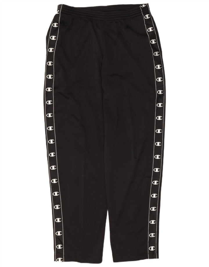CHAMPION Pantalones de chándal con estampado gráfico para hombre Poliéster negro grande