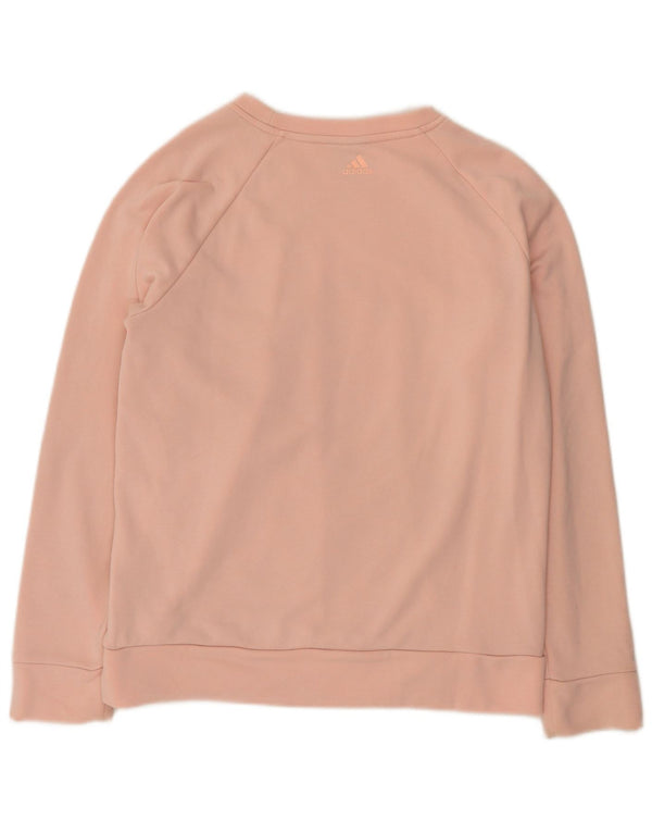 Adidas Mujer Graphic Sudadera Jumper UK 20/22 XL Rosa Algodón
