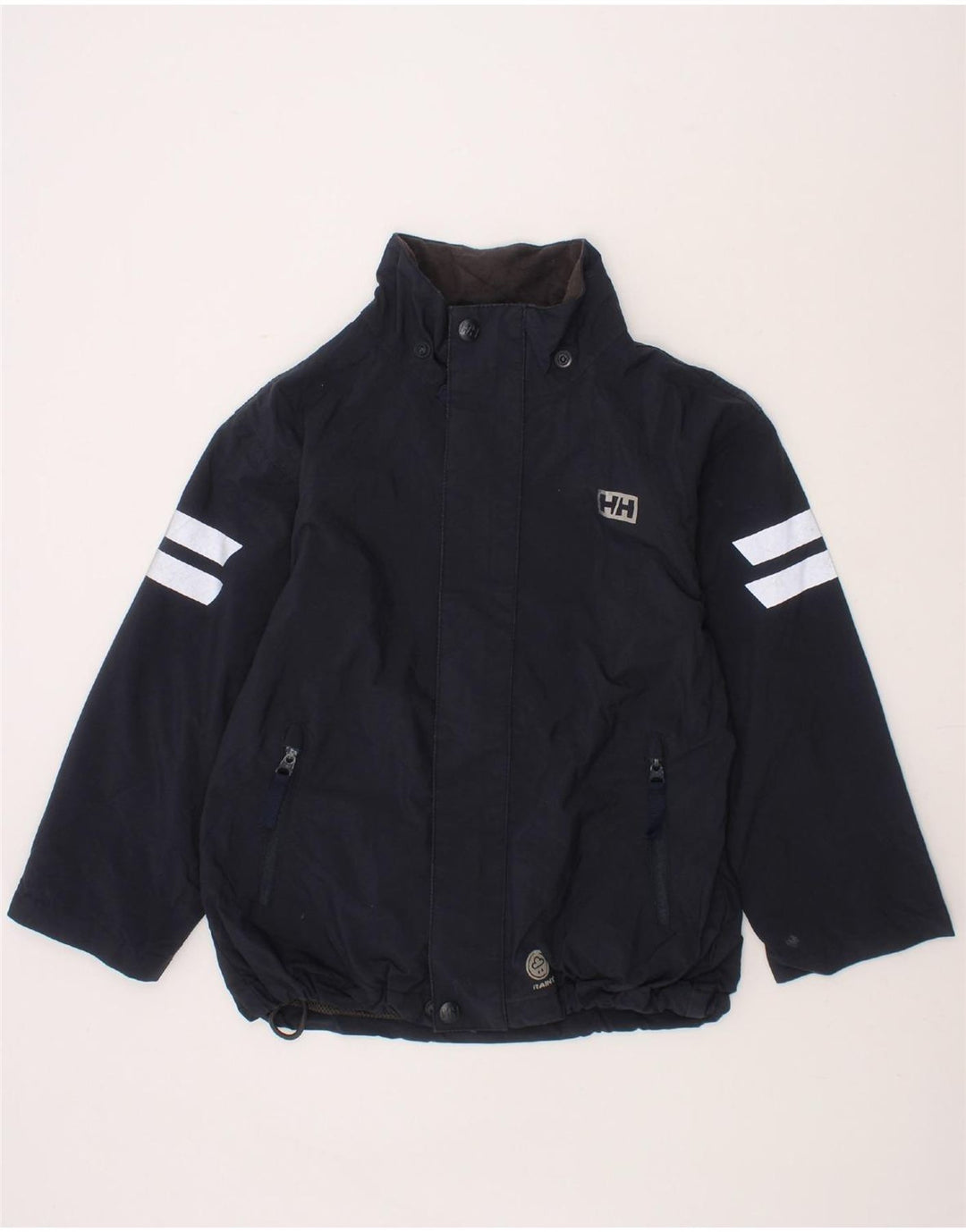 HELLY HANSEN Boys Graphic Windbreaker Jacket 5-6 Years Navy Blue Polyamide Vintage Helly Hansen and Second-Hand Helly Hansen from Messina Hembry 