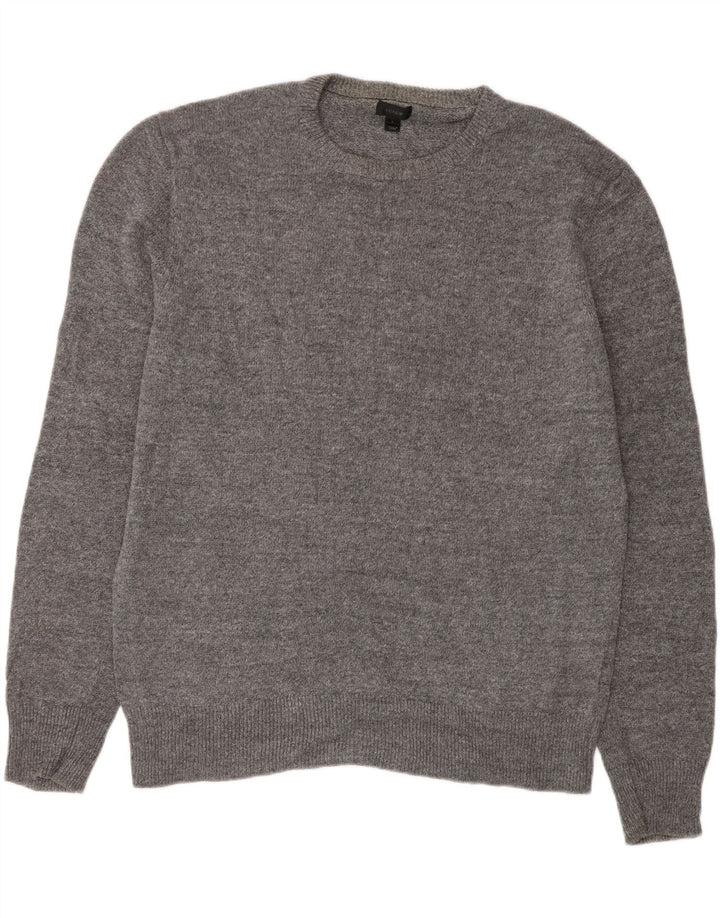 J. CREW Mens Crew Neck Jumper Sweater Large Grey Vintage J. Crew and Second-Hand J. Crew from Messina Hembry 