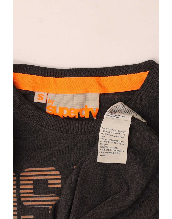 Superdry Camiseta con gráfico Osaka para hombre Top pequeño de algodón gris
