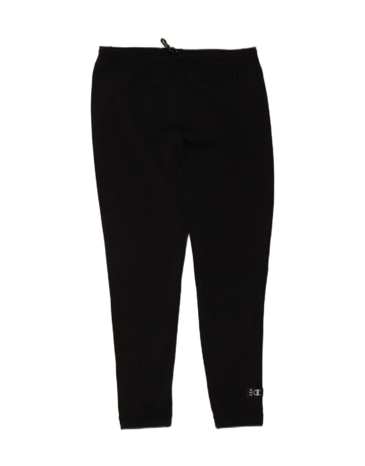 Champion Pantalones De Chándal Para Mujer UK 44 Grande Poliéster Negro