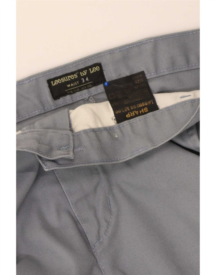 Pantalones chinos rectos de corte afilado para hombre Lee W34 L34 Algodón gris