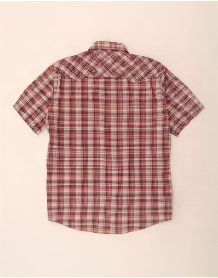 Camisa Levi's Hombre Manga Corta XL Algodón Cuadros Marrón