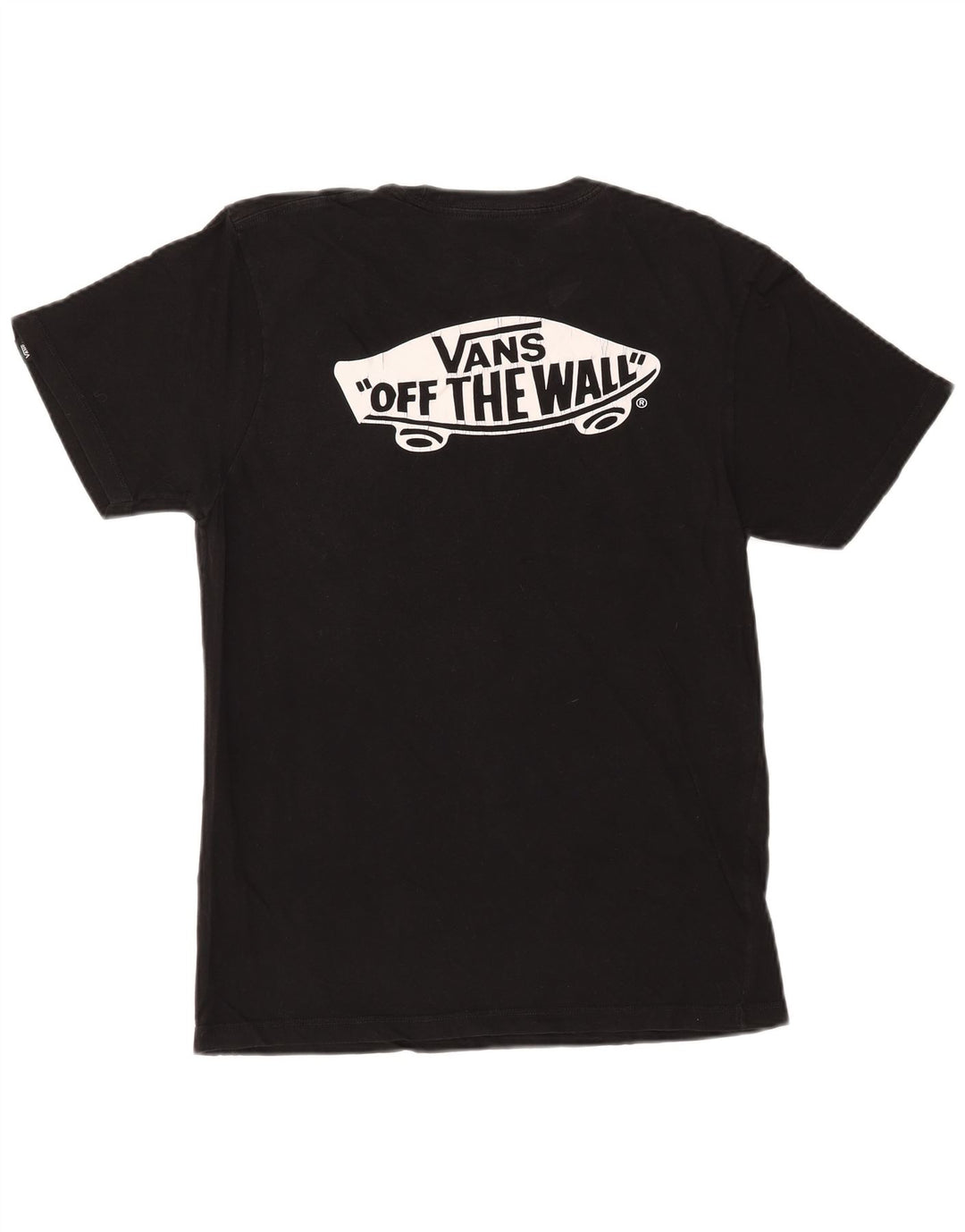 VANS Camiseta gráfica de ajuste personalizado para hombre Top mediano de algodón negro