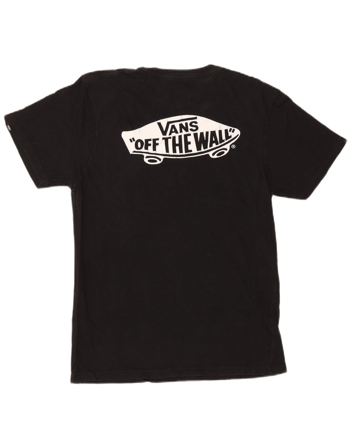 VANS Camiseta gráfica de ajuste personalizado para hombre Top mediano de algodón negro