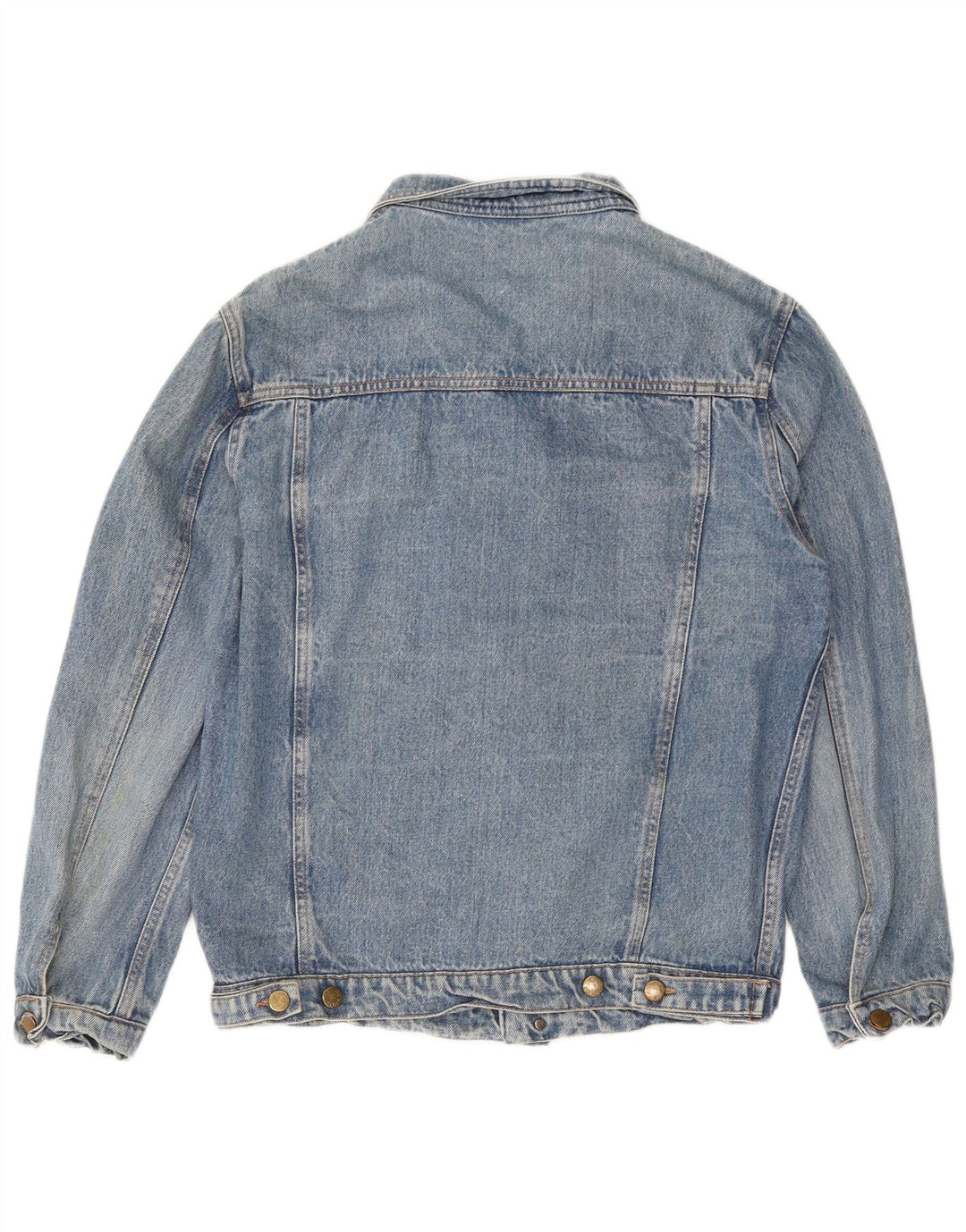 Vintage hombres chaqueta de mezclilla Reino Unido 38 azul medio