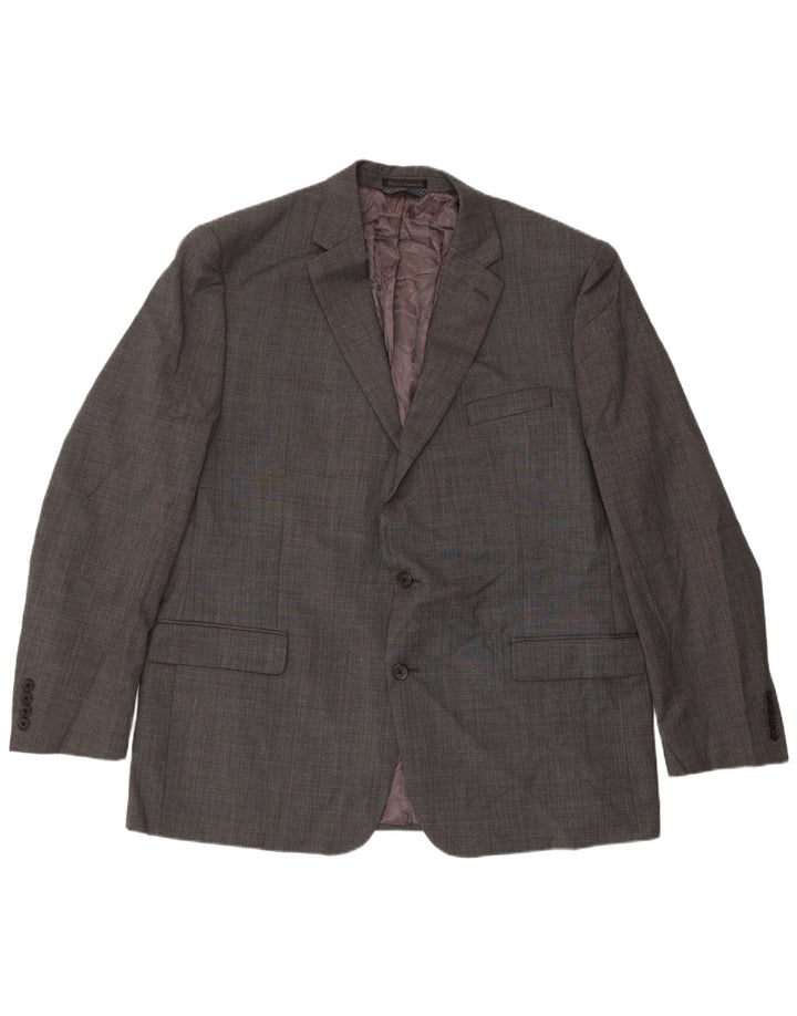 Ralph Lauren Chaqueta tipo blazer larga con 2 botones para hombre UK 46 2XL Gris Clásico