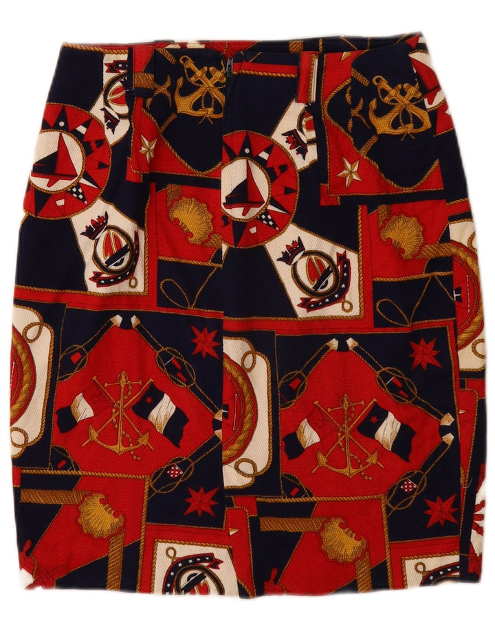 LES COPAINS Falda lápiz para mujer IT 42 Medium W26 Azul marino