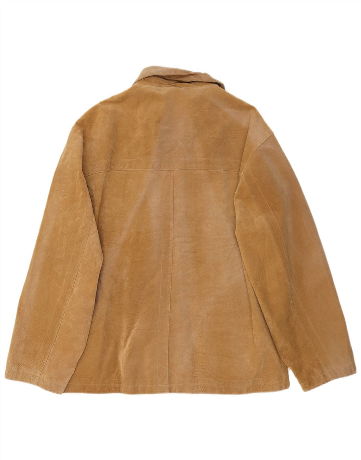 LERROS Chaqueta de ante para hombre UK 42 XL Cuero beige