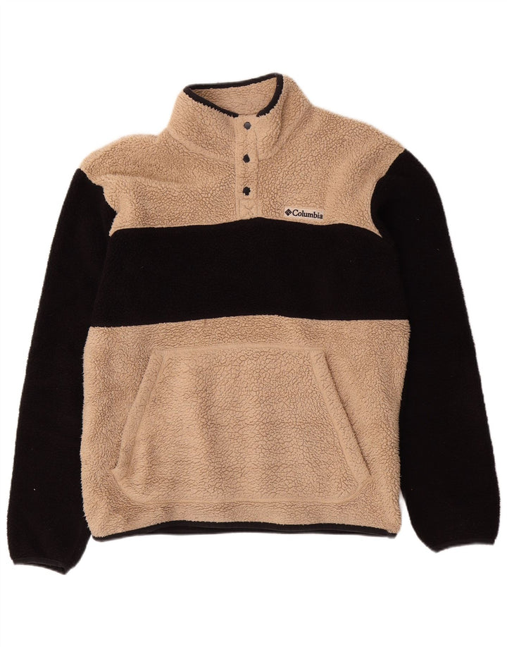 Columbia Jersey De Polar Con Cuello Con Botones Poliéster Color Block En Beige Medio | Hombre