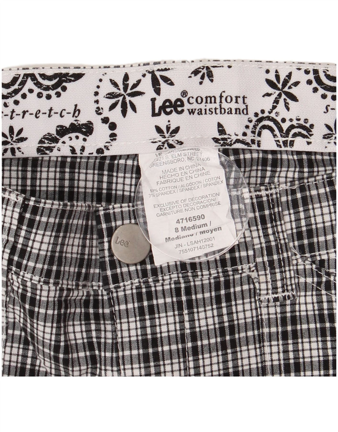Pantalones cortos casuales para mujer US 8 mediano W28