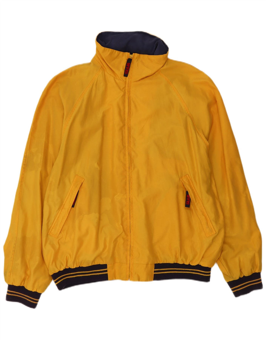 Slam Chaqueta bomber con capucha para hombre UK 44 2XL Poliéster color block amarillo